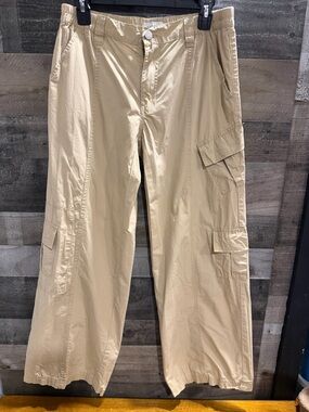 PacSun Woman’s Tan Cargo Pants with Multiple Pockets